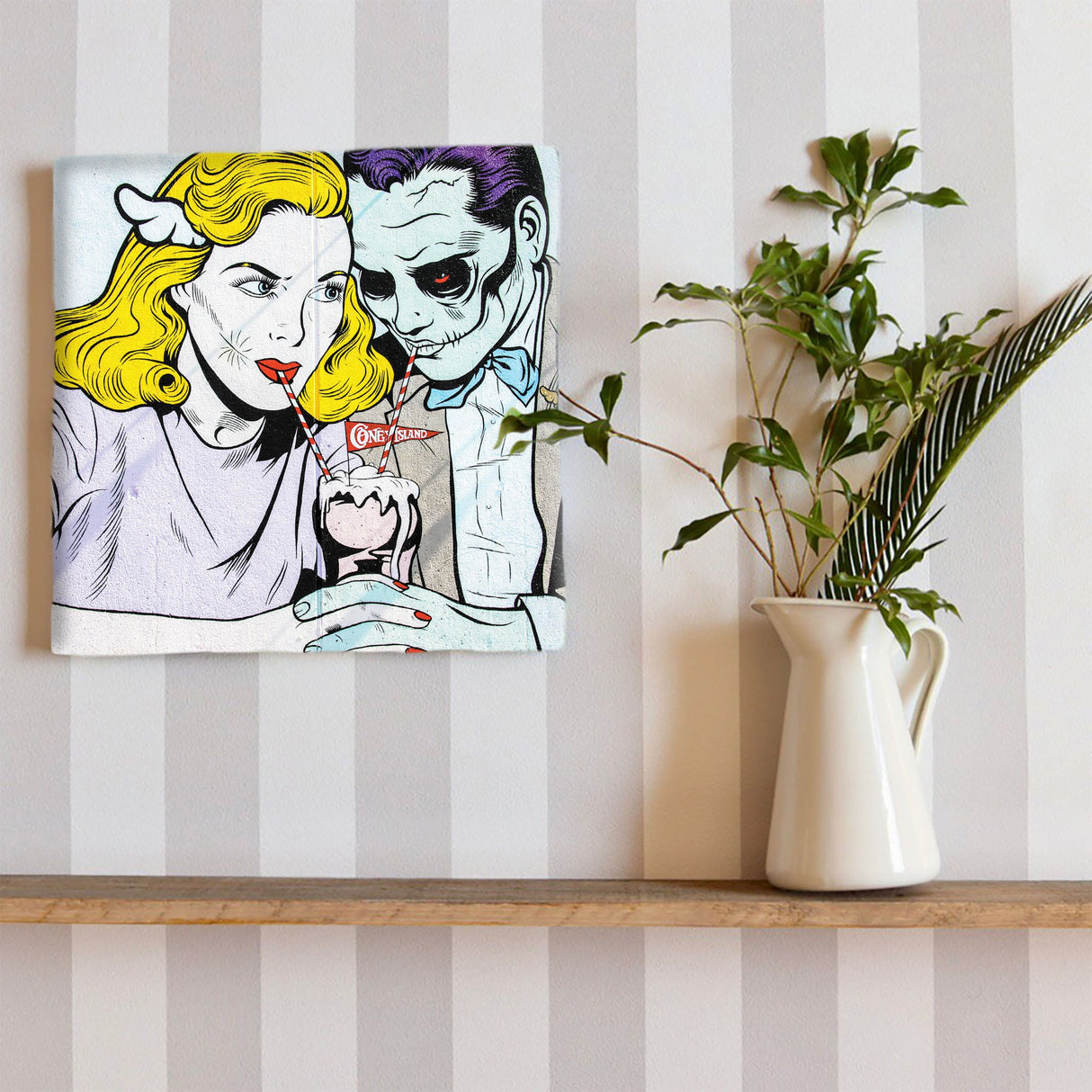 グラフィティのファブリックパネル インテリア雑貨 アートパネル キャンバス poht-1805-31