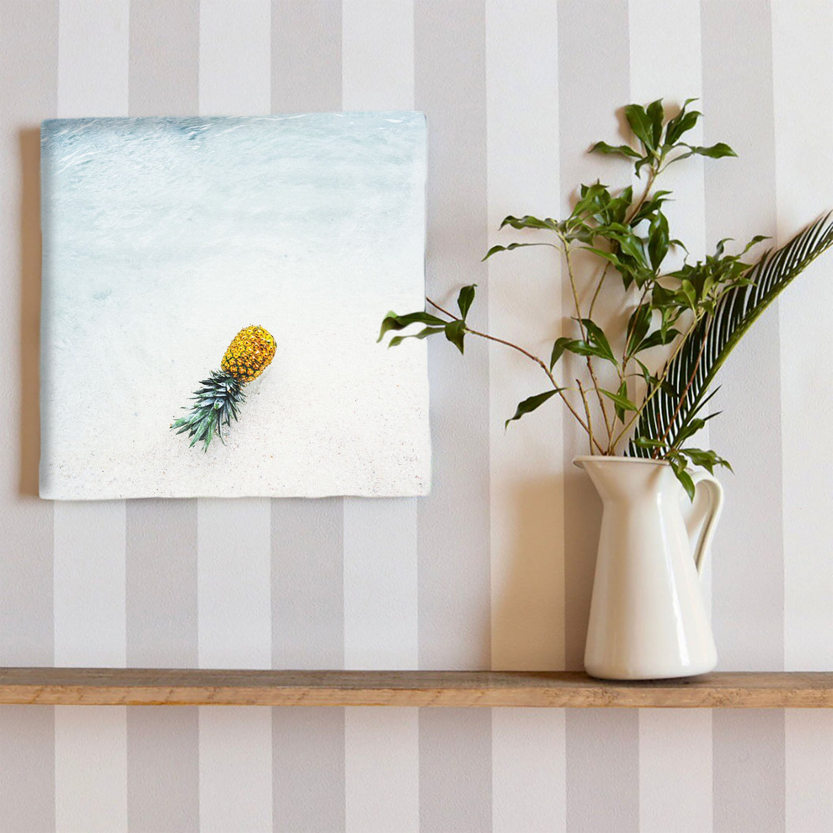 パイナップルのファブリックボード インテリア雑貨 アートパネル キャンバス poht-1805-42