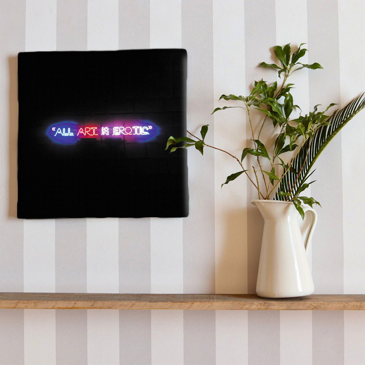 ネオンのファブリックパネル インテリア雑貨 アートパネル キャンバス poht-1805-44