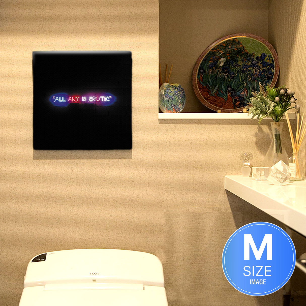 ネオンのファブリックパネル インテリア雑貨 アートパネル キャンバス poht-1805-44