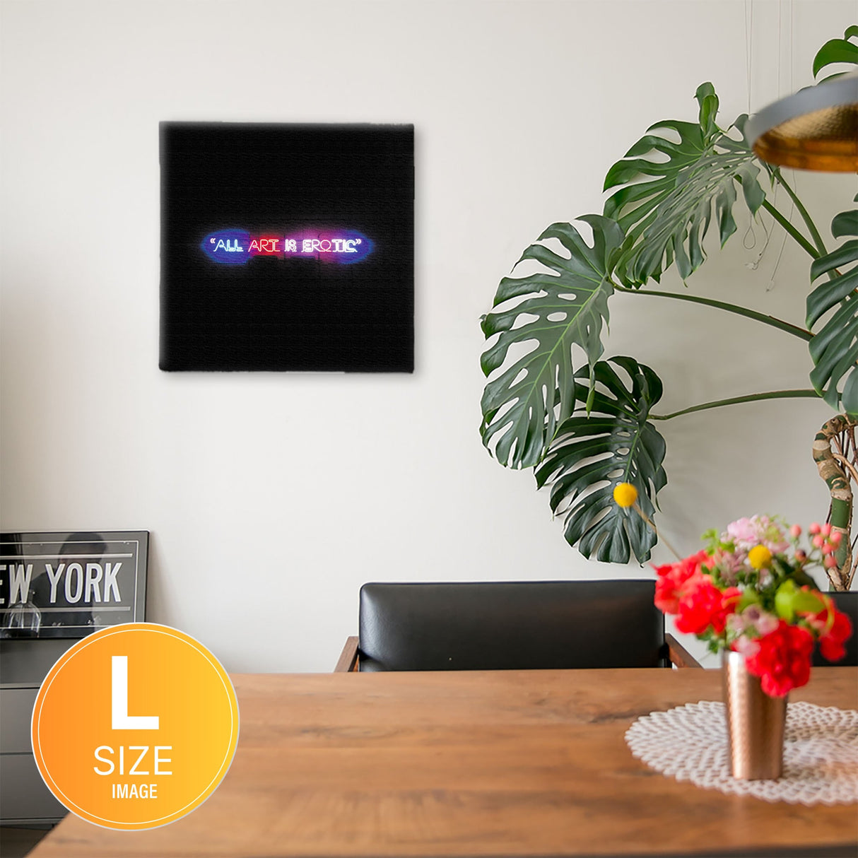 ネオンのファブリックパネル インテリア雑貨 アートパネル キャンバス poht-1805-44