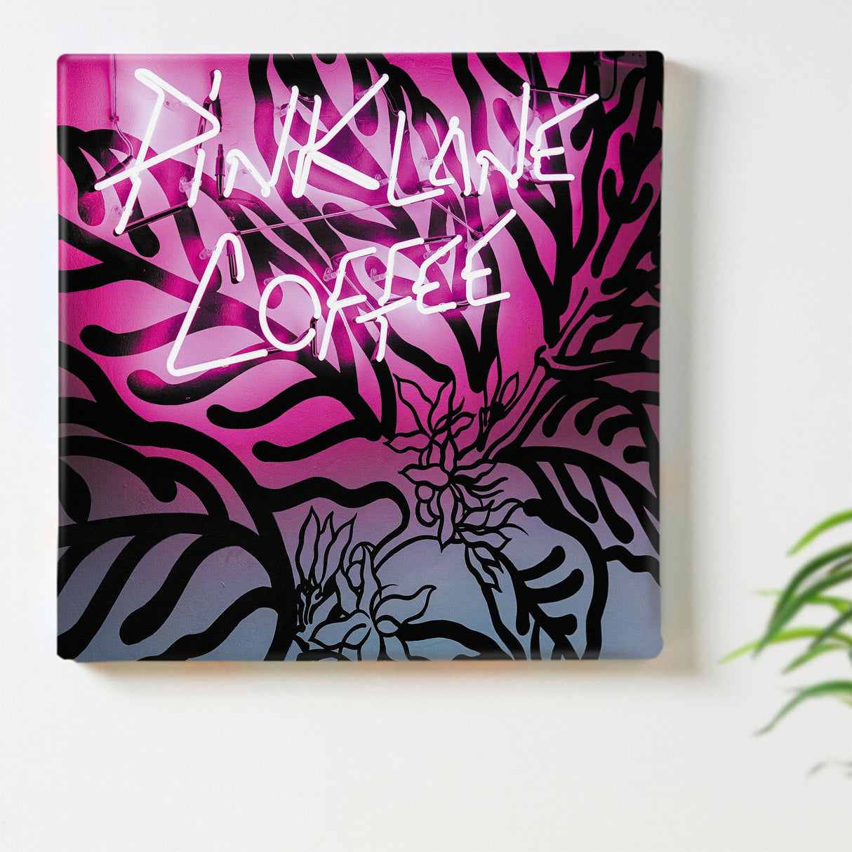 ネオンのファブリックパネル インテリア雑貨 アートパネル キャンバス poht-1805-45