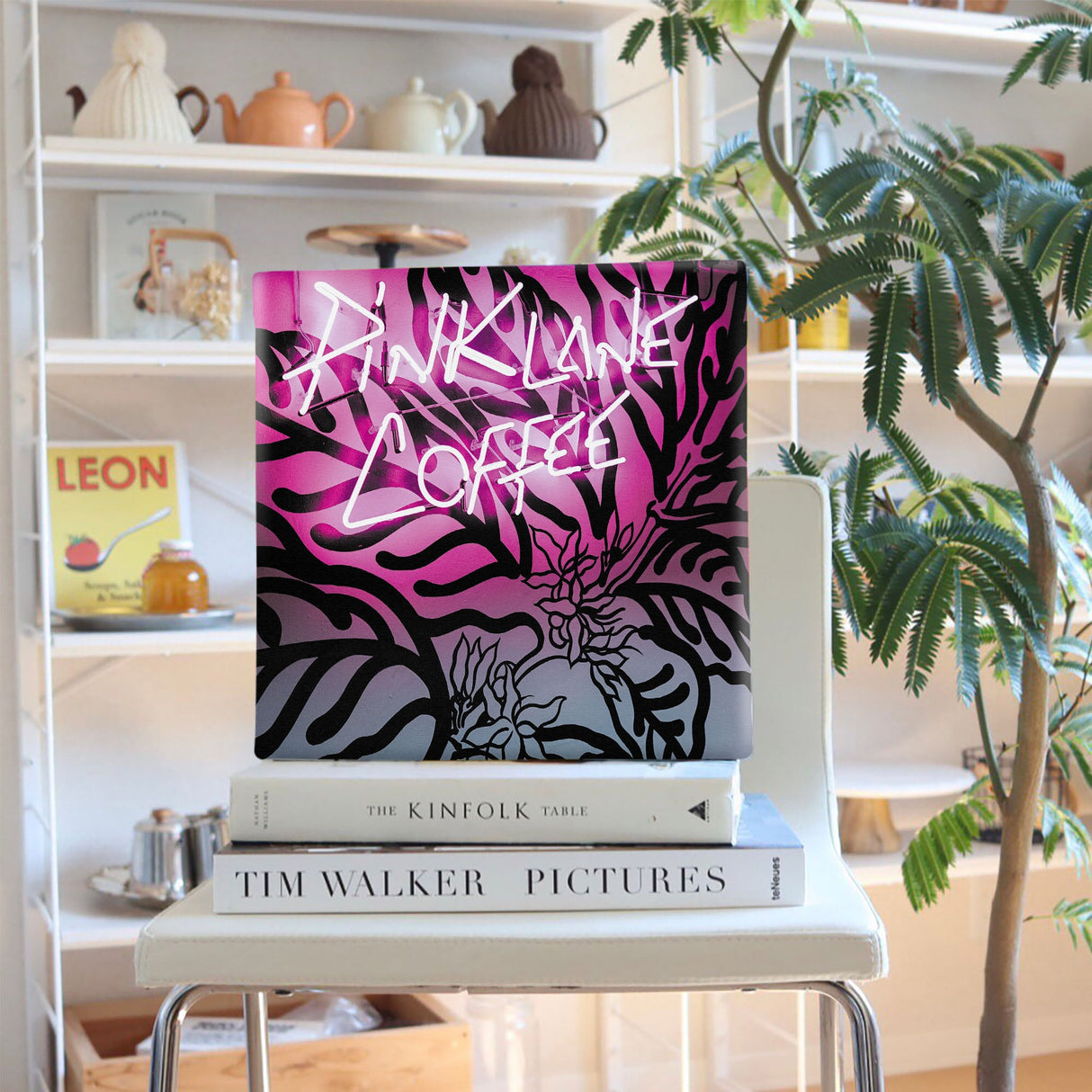 ネオンのファブリックパネル インテリア雑貨 アートパネル キャンバス poht-1805-45