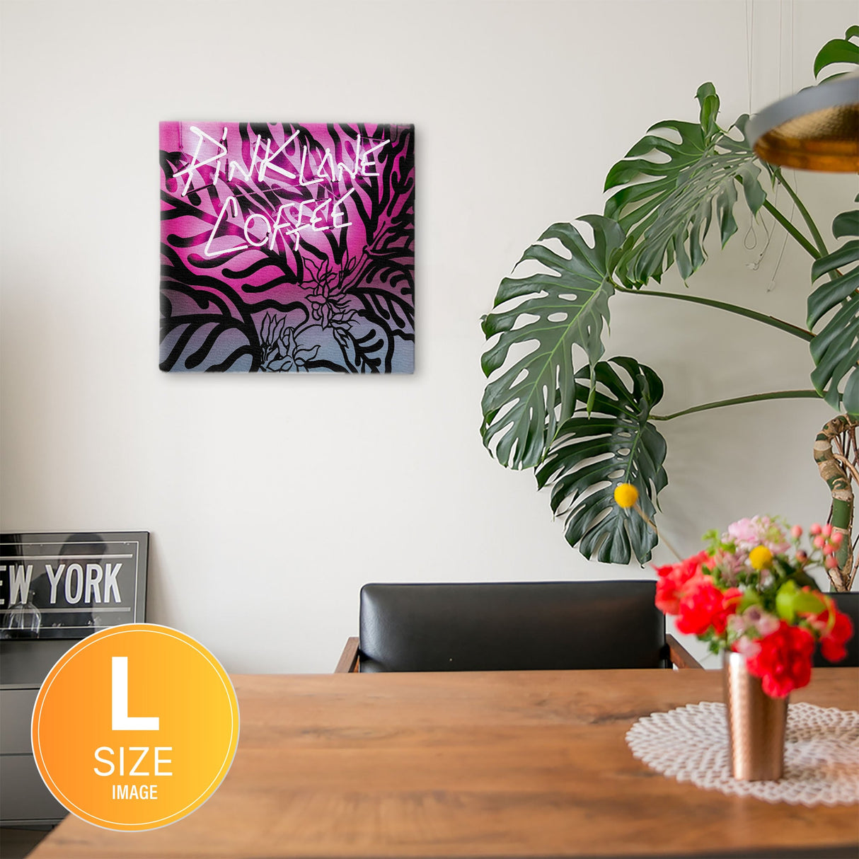 ネオンのファブリックパネル インテリア雑貨 アートパネル キャンバス poht-1805-45