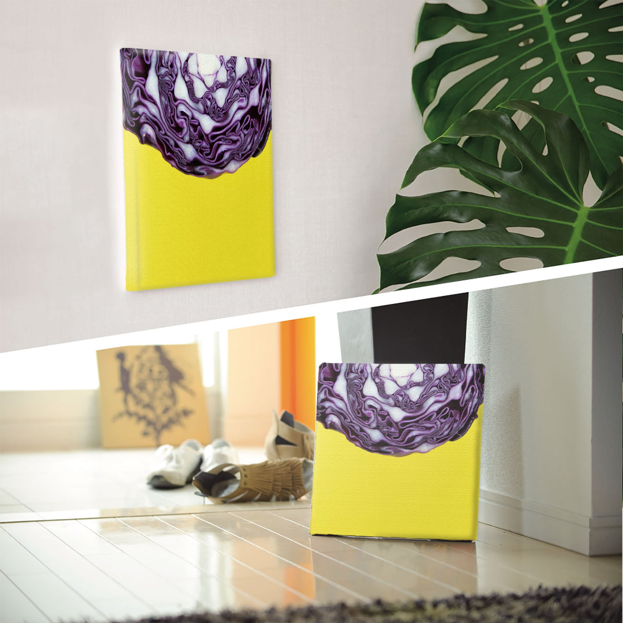 モダンアートのファブリックパネル インテリア雑貨 アートパネル キャンバス 野菜 phot-1812-002