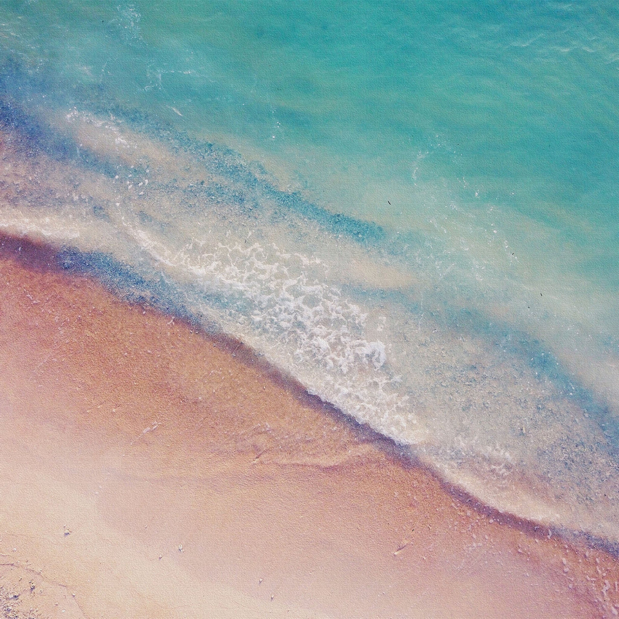 海のファブリックボード インテリア雑貨 アートパネル キャンバス パープル poht-2111-01