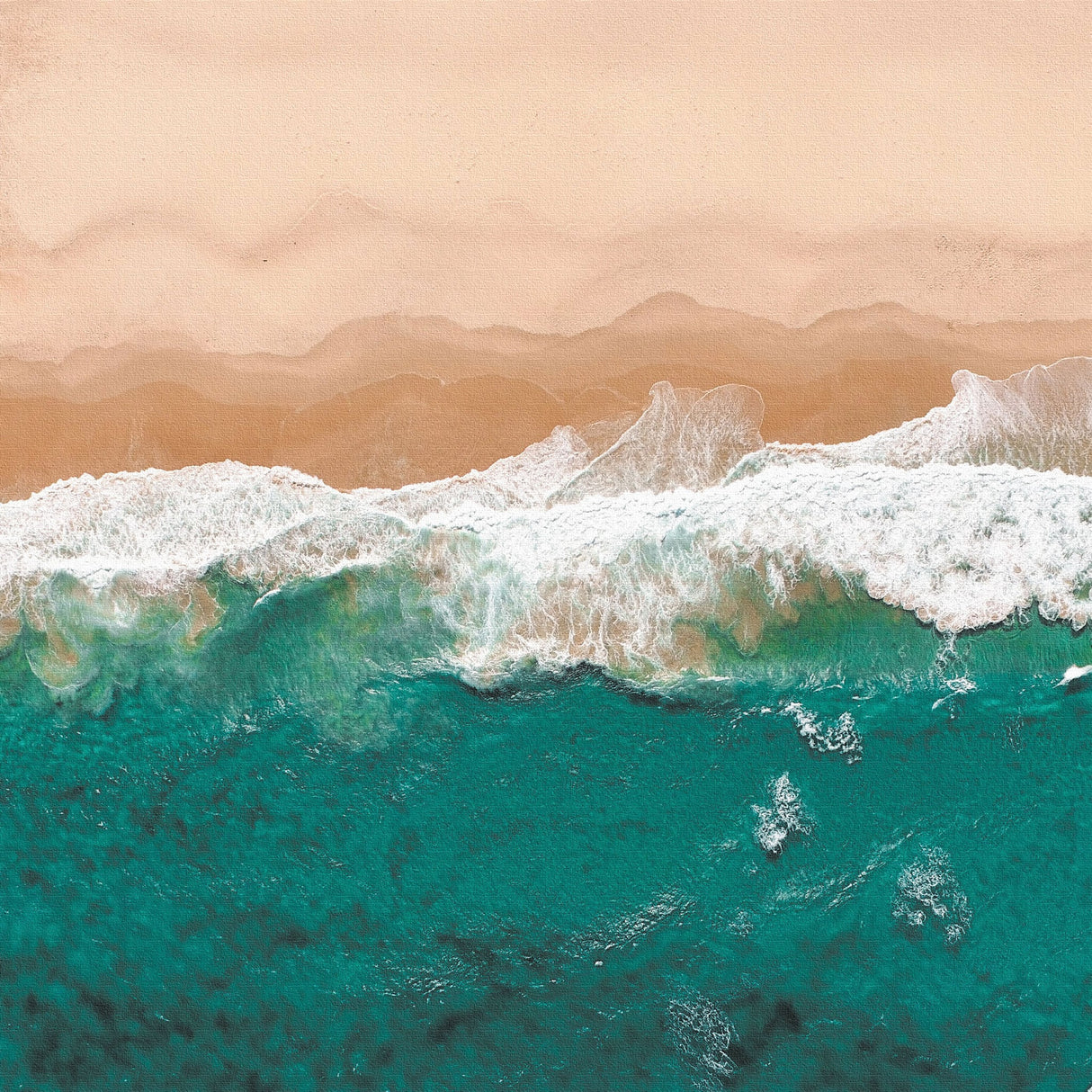 Ocean Fabric Panel Interior Goods Art Panel Canvas Blue poht-2111-02