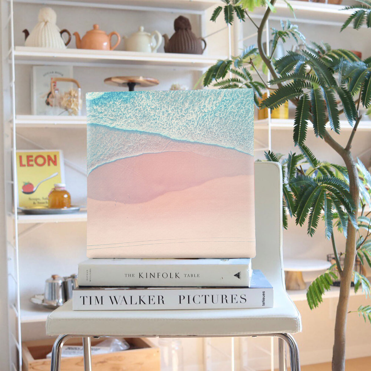 海のアートパネル インテリア雑貨 アートパネル キャンバス パープル poht-2111-05