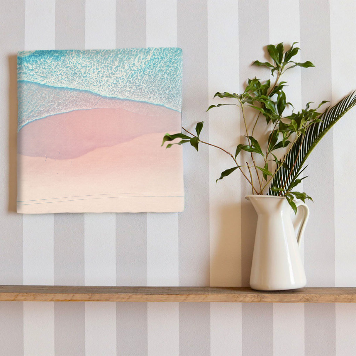 海のアートパネル インテリア雑貨 アートパネル キャンバス パープル poht-2111-05