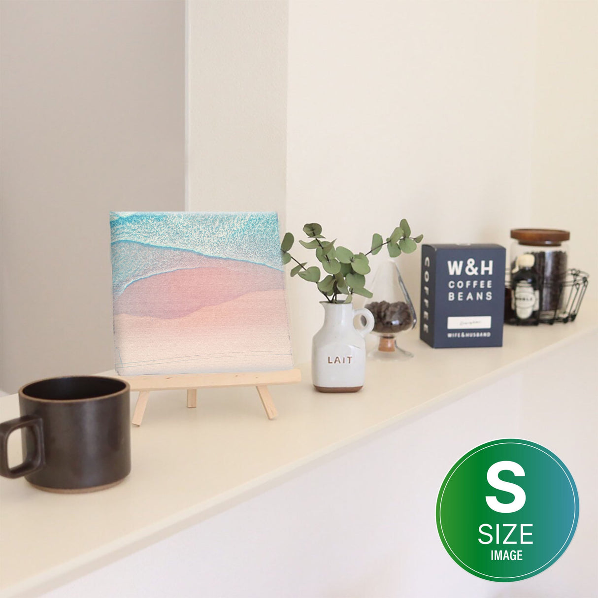 海のアートパネル インテリア雑貨 アートパネル キャンバス パープル poht-2111-05