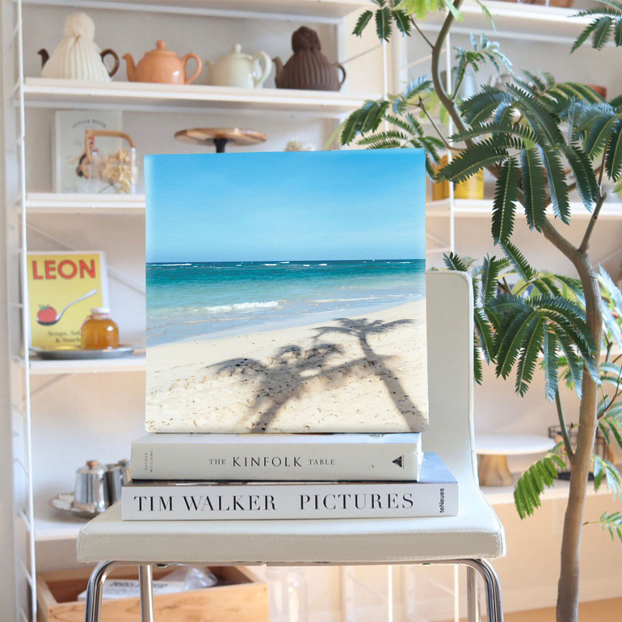 海のファブリックボード インテリア雑貨 アートパネル キャンバス パープル poht-2111-08