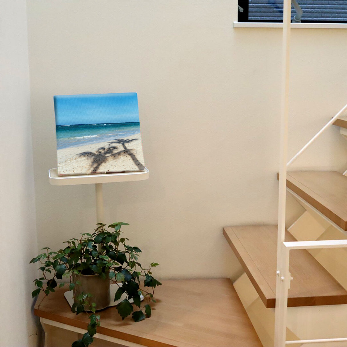 海のファブリックボード インテリア雑貨 アートパネル キャンバス パープル poht-2111-08