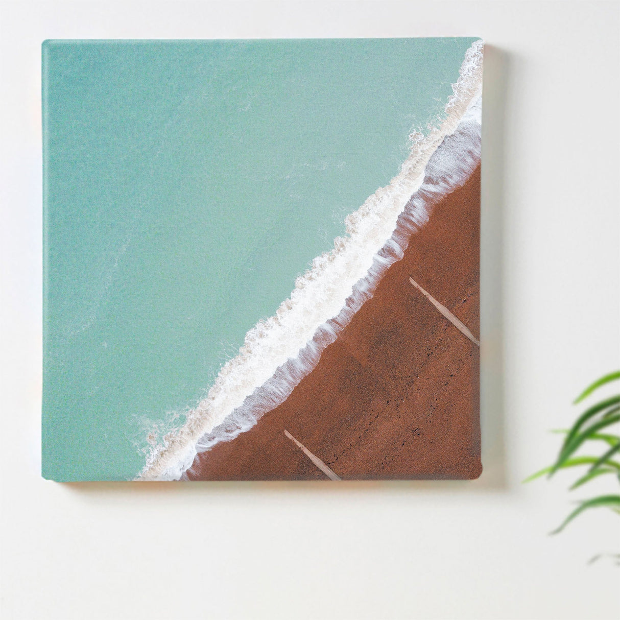 海のファブリックパネル インテリア雑貨 アートパネル キャンバス パープル poht-2111-09