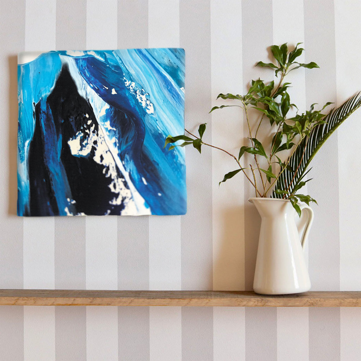 海のファブリックパネル インテリア雑貨 アートパネル キャンバス パープル poht-2111-10