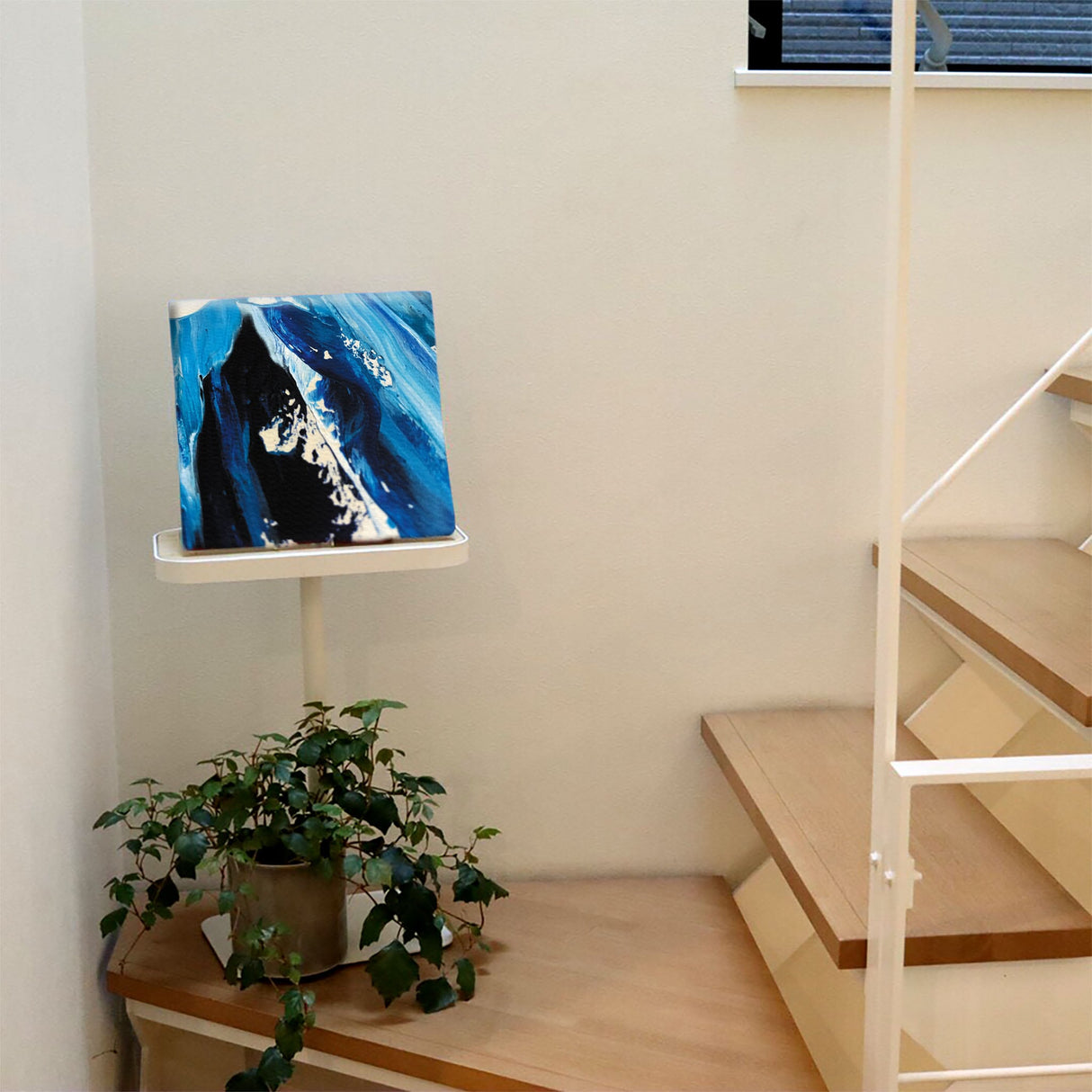 海のファブリックパネル インテリア雑貨 アートパネル キャンバス パープル poht-2111-10