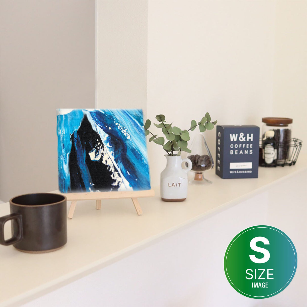 海のファブリックパネル インテリア雑貨 アートパネル キャンバス パープル poht-2111-10