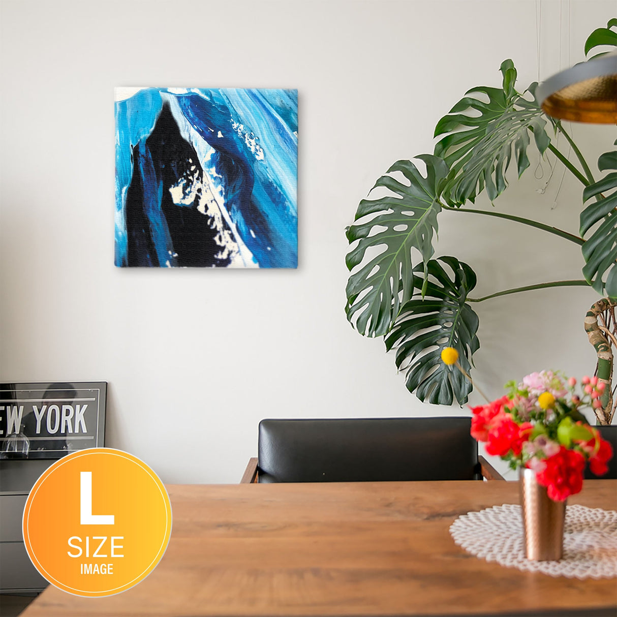 海のファブリックパネル インテリア雑貨 アートパネル キャンバス パープル poht-2111-10