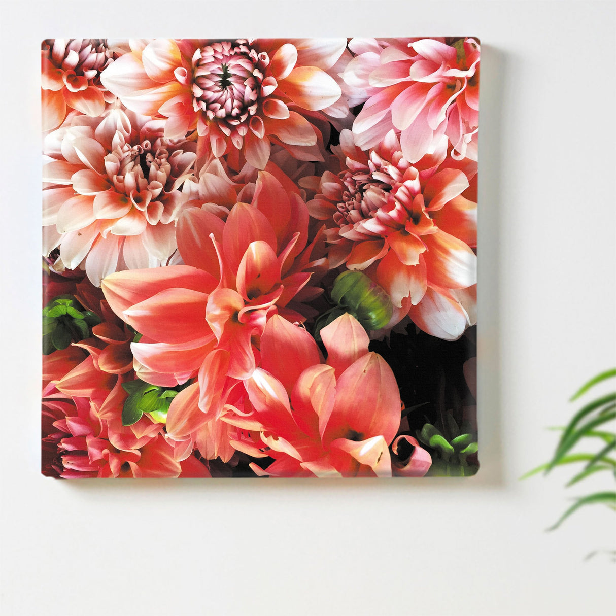 花のファブリックボード インテリア雑貨 アートパネル キャンバス ピンク poht-2205-02