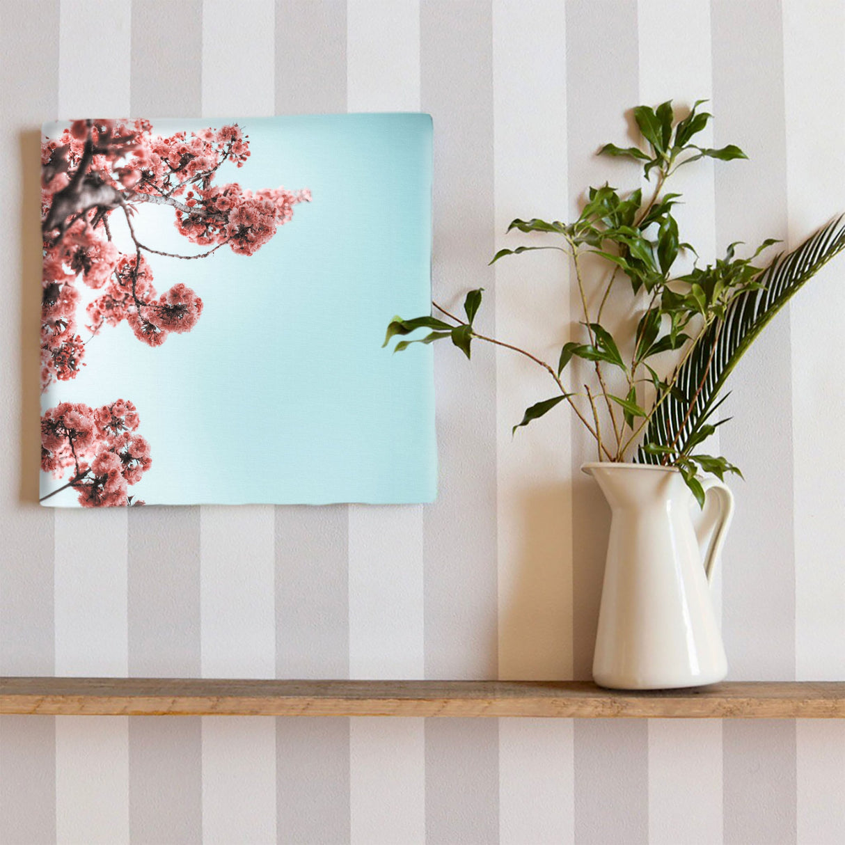 Flower art panel Interior goods Art panel Canvas Pink Blue poht-2205-09