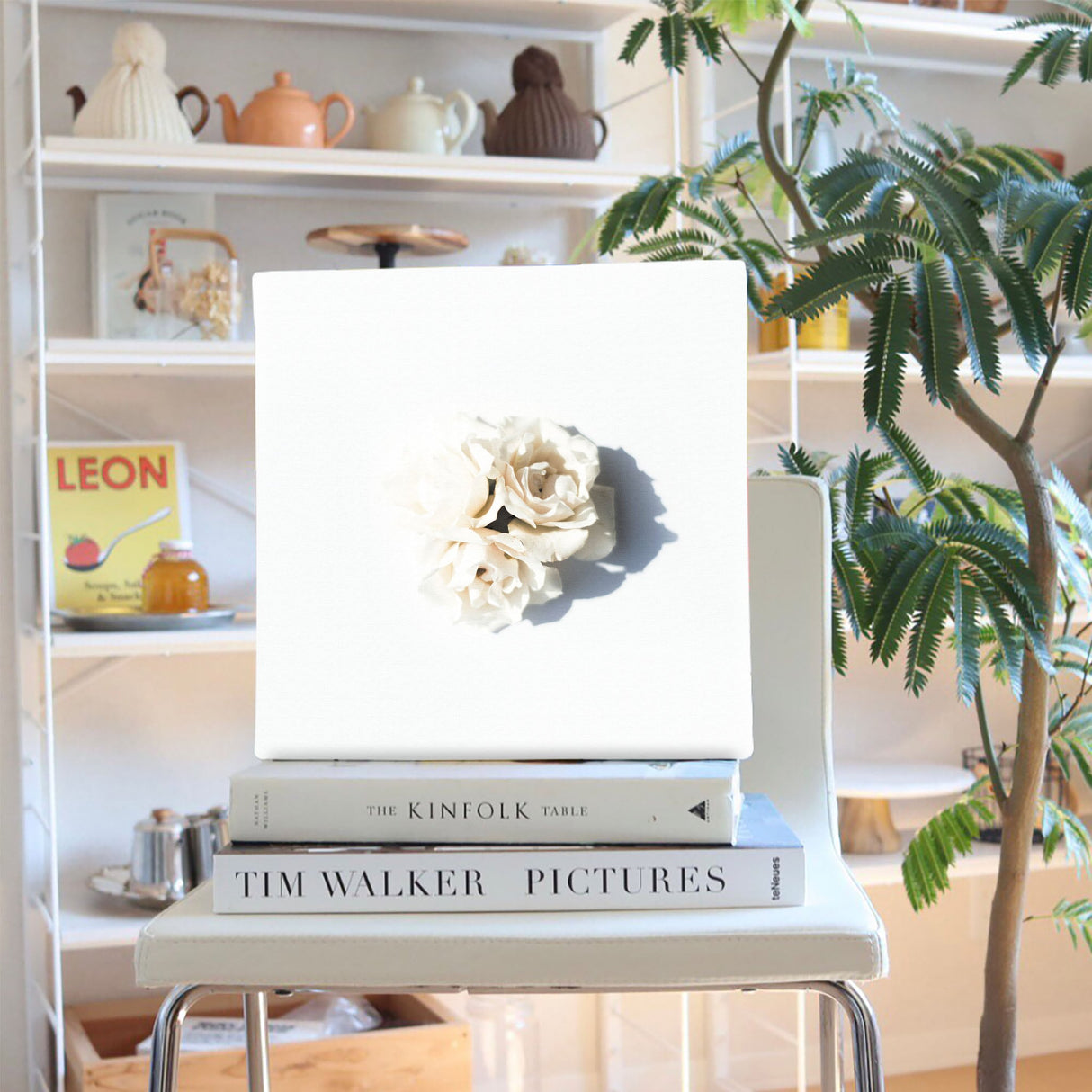 花のアートパネル インテリア雑貨 アートパネル キャンバス ホワイト poht-2205-11