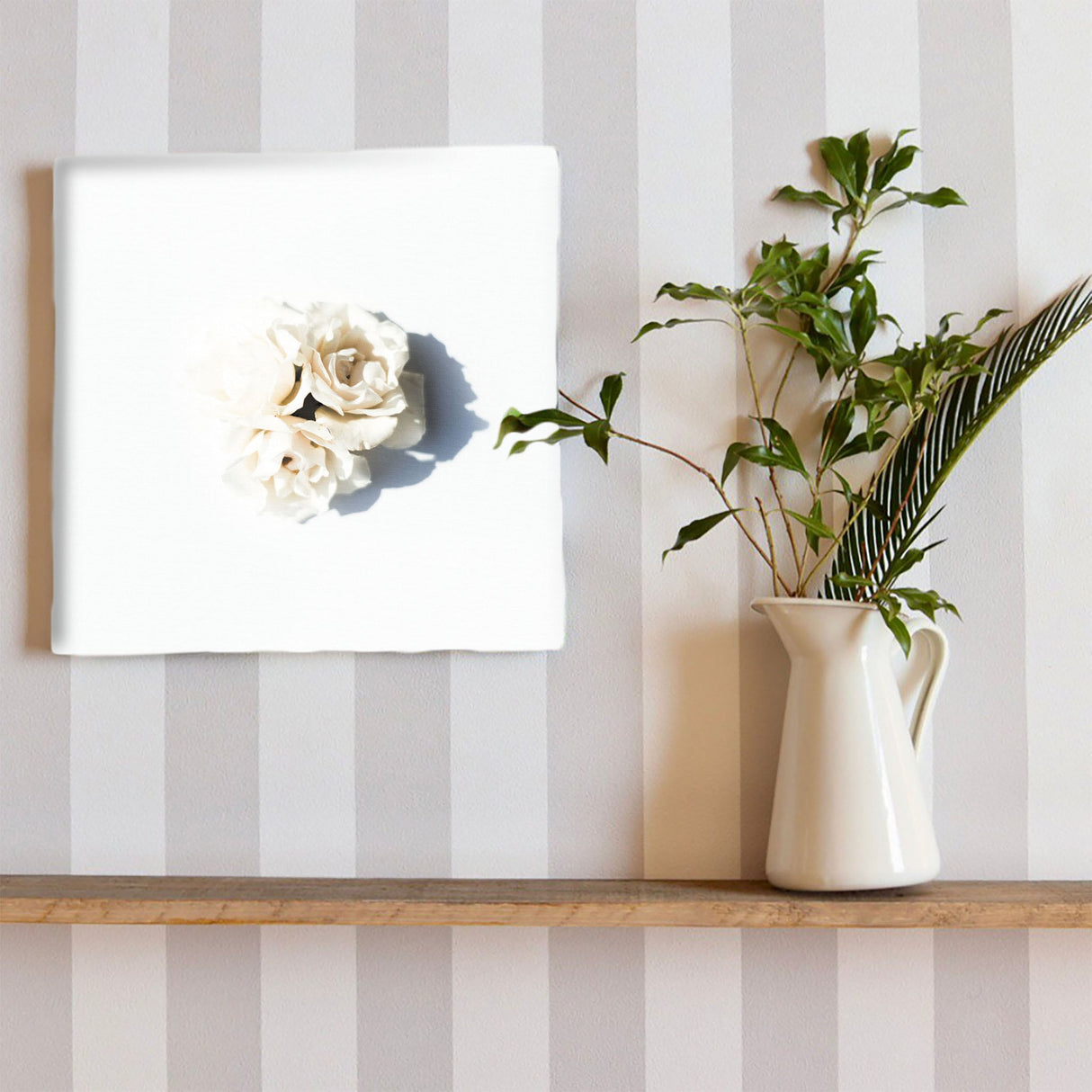 花のアートパネル インテリア雑貨 アートパネル キャンバス ホワイト poht-2205-11