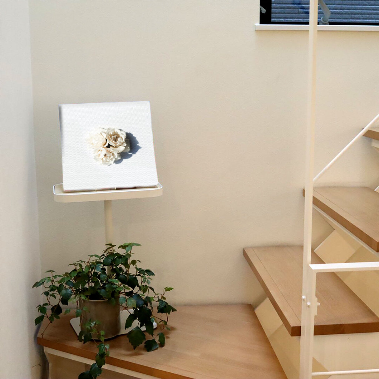 花のアートパネル インテリア雑貨 アートパネル キャンバス ホワイト poht-2205-11