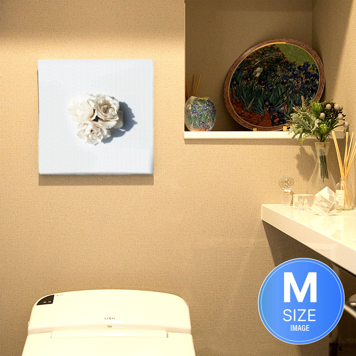 花のアートパネル インテリア雑貨 アートパネル キャンバス ホワイト poht-2205-11