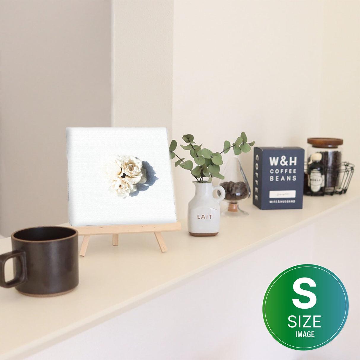 花のアートパネル インテリア雑貨 アートパネル キャンバス ホワイト poht-2205-11