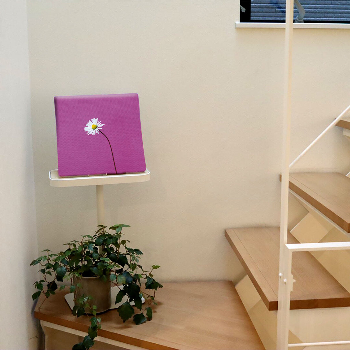 花のアートパネル インテリア雑貨 アートパネル キャンバス パープル poht-2205-15