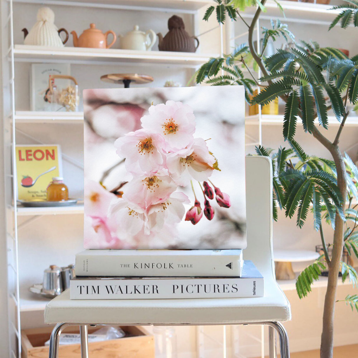 花のアートパネル インテリア雑貨 アートパネル キャンバス ピンク 桜 poht-2205-19