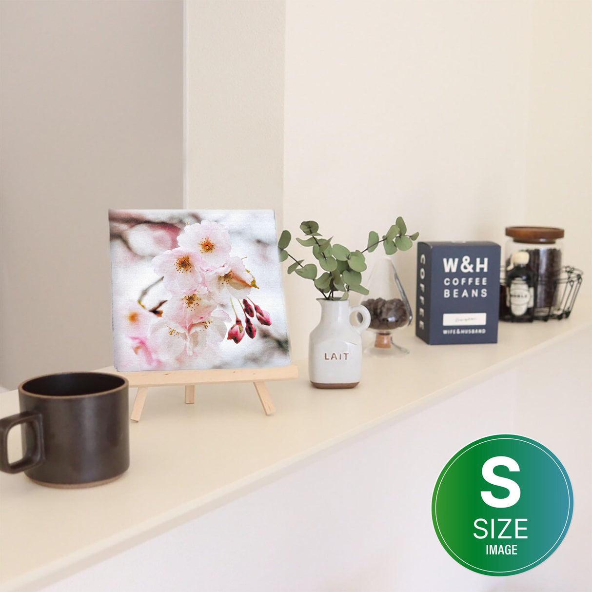 花のアートパネル インテリア雑貨 アートパネル キャンバス ピンク 桜 poht-2205-19