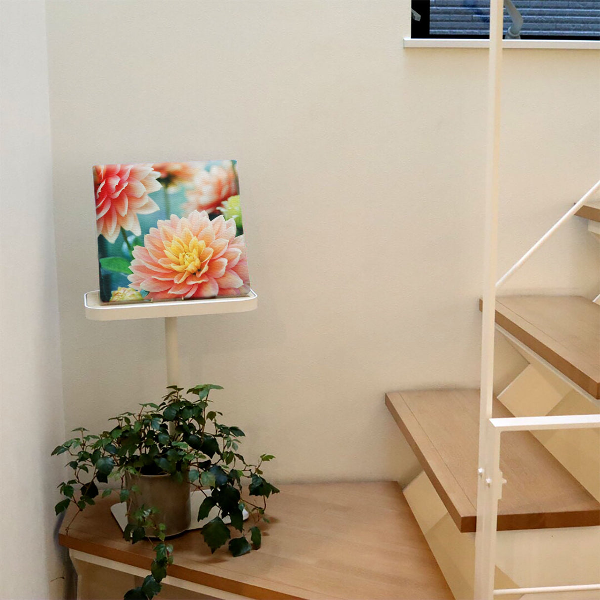 花のファブリックボード インテリア雑貨 アートパネル キャンバス ピンク poht-2205-20