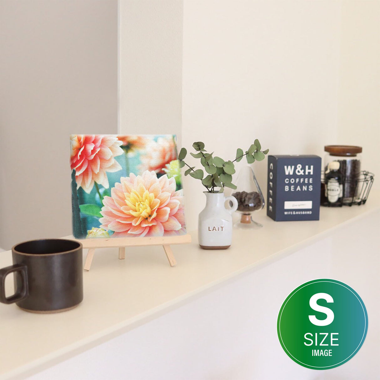 花のファブリックボード インテリア雑貨 アートパネル キャンバス ピンク poht-2205-20