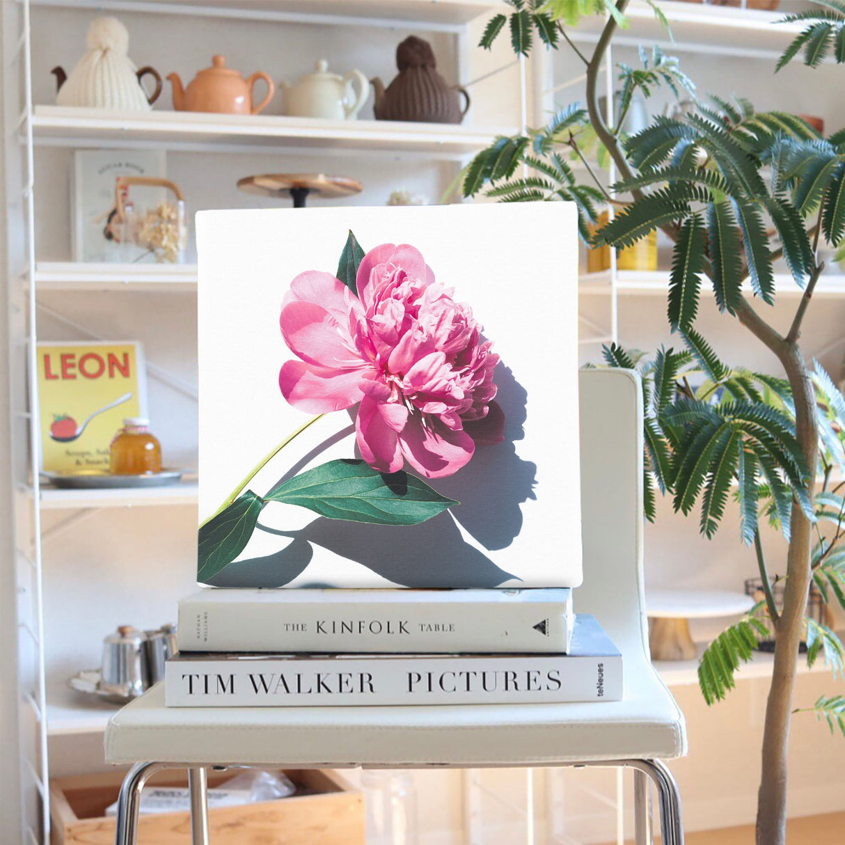 花のアートパネル インテリア雑貨 アートパネル キャンバス ピンク poht-2205-21