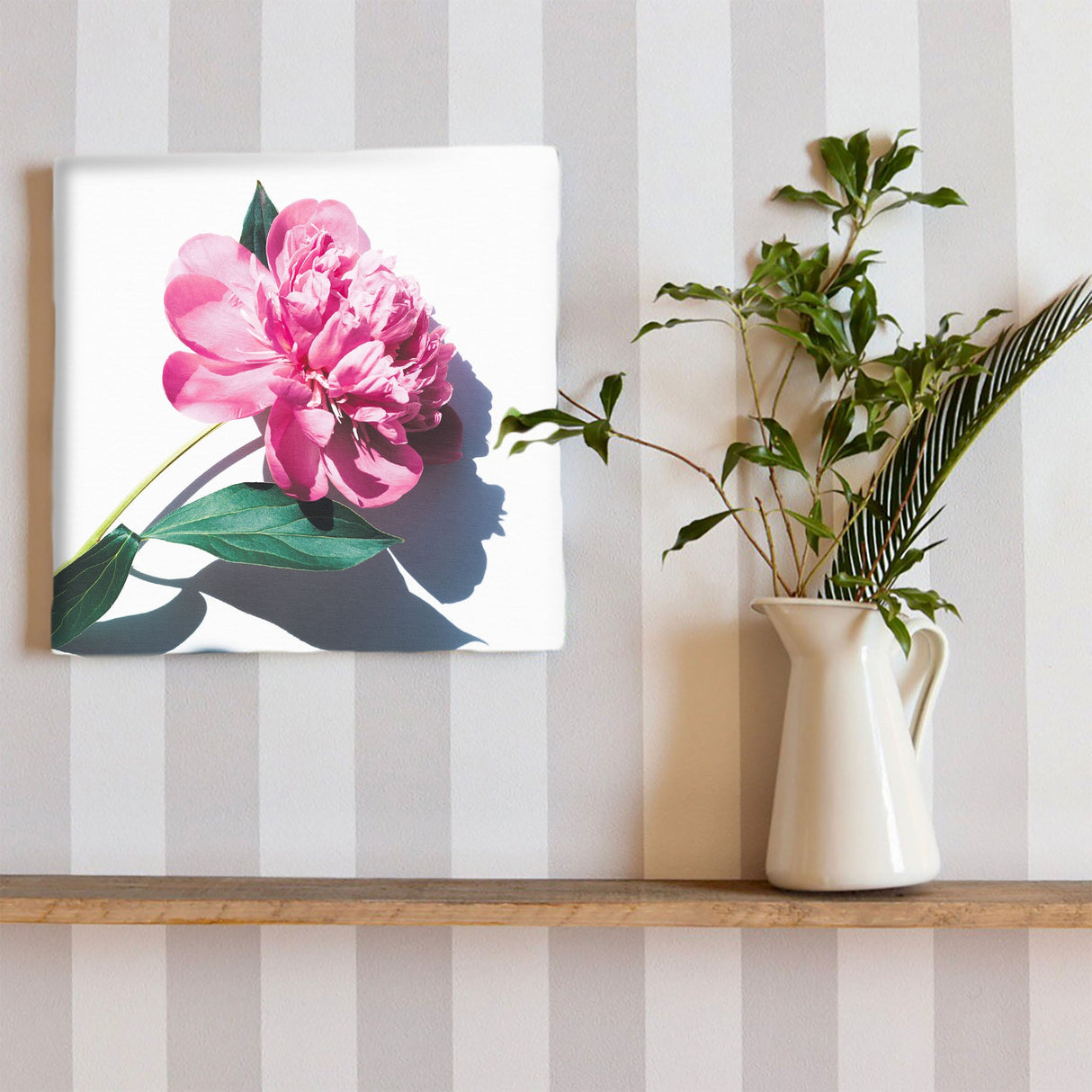 花のアートパネル インテリア雑貨 アートパネル キャンバス ピンク poht-2205-21