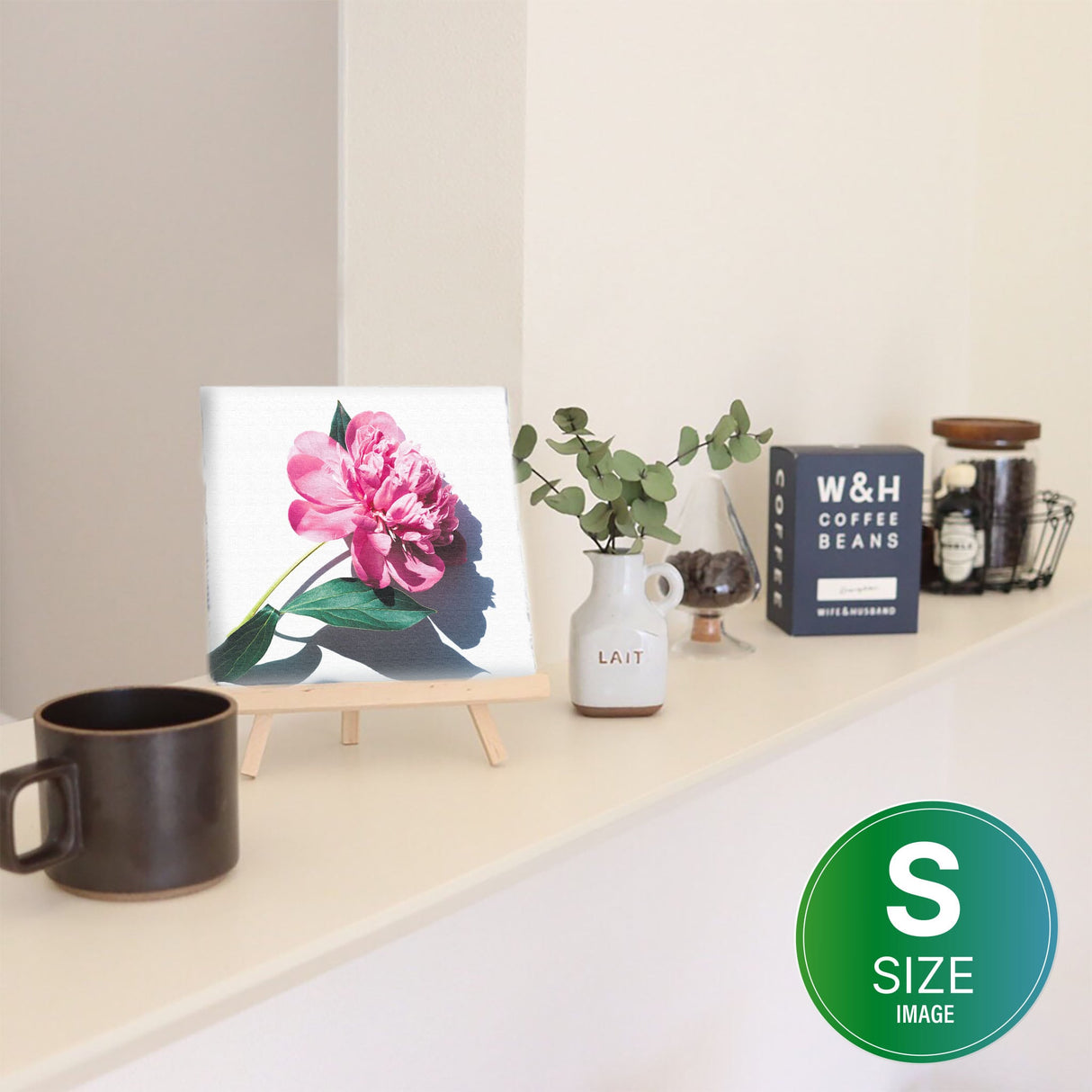 花のアートパネル インテリア雑貨 アートパネル キャンバス ピンク poht-2205-21