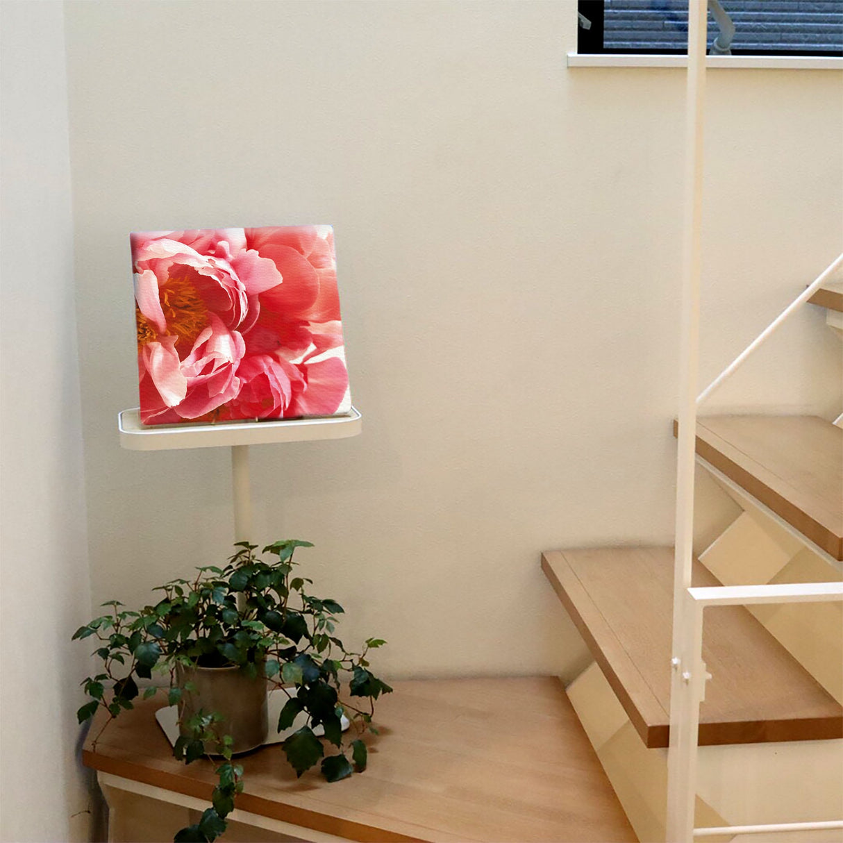 Floral Fabric Board Interior Goods Art Panel Canvas Pink poht-2205-22