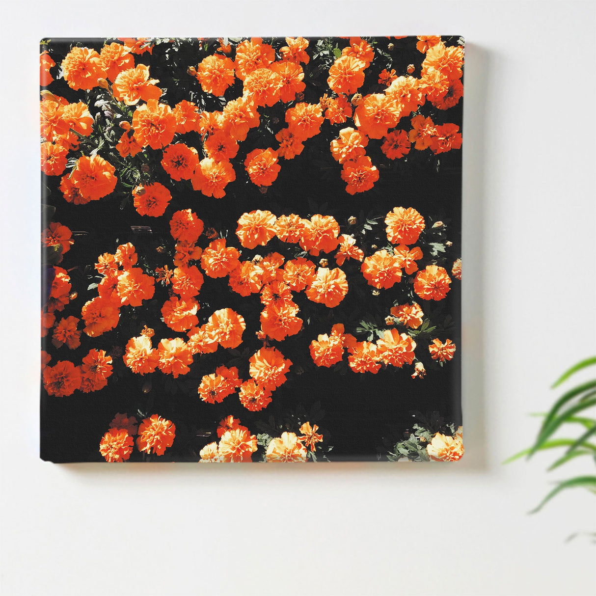 Flower Art Panel Interior Goods Art Panel Canvas Orange poht-2205-23