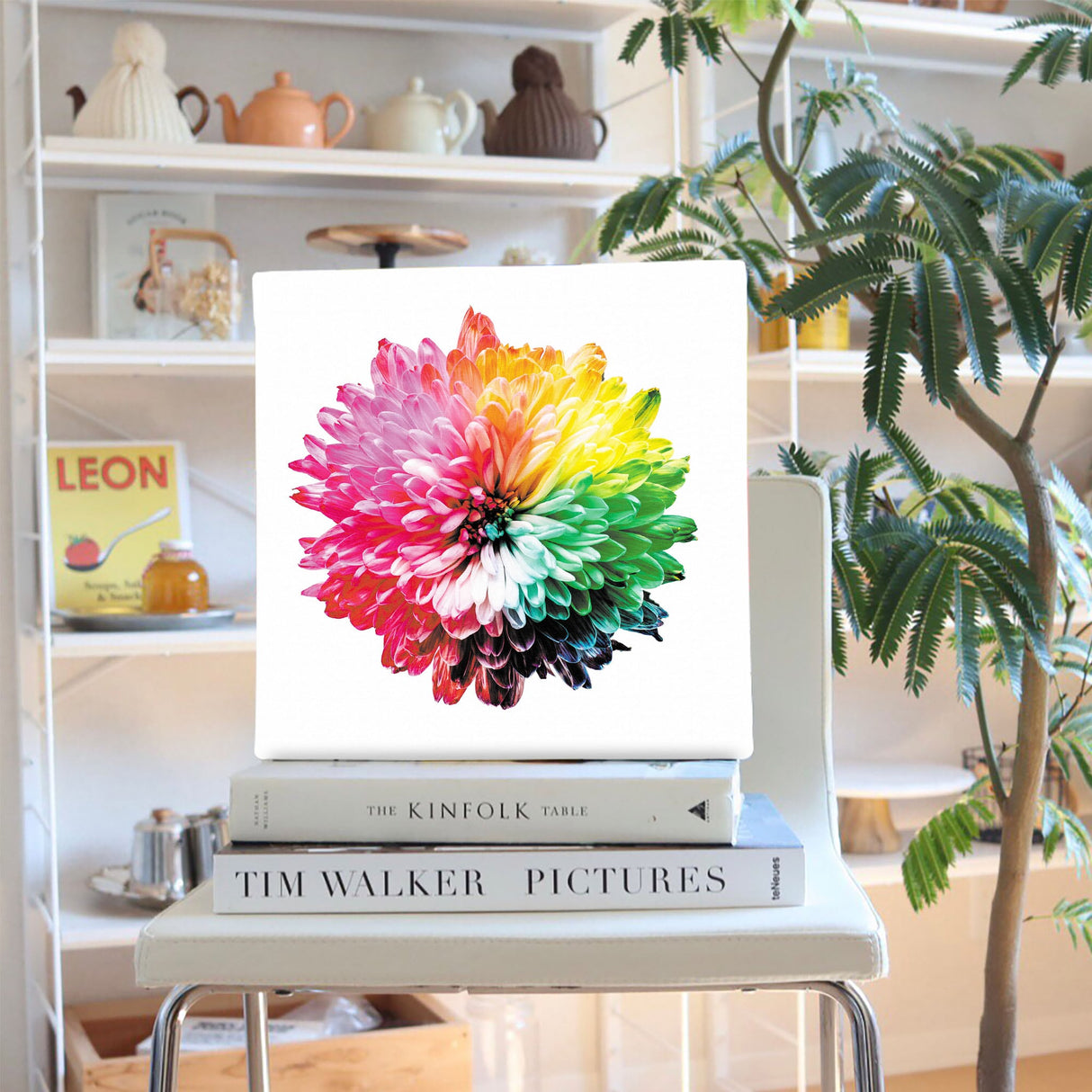 花のアートパネル インテリア雑貨 アートパネル キャンバス カラフル poht-2205-25