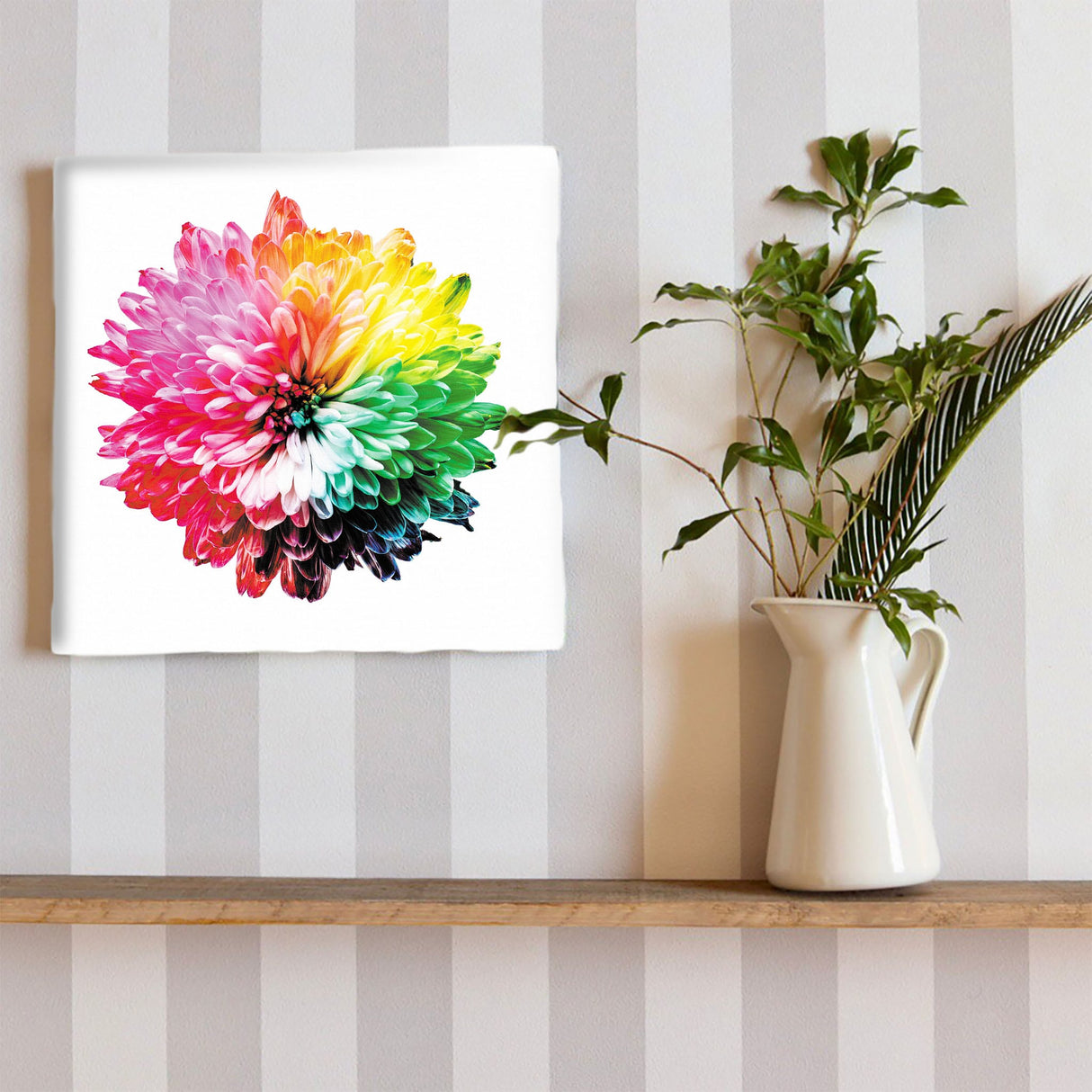 花のアートパネル インテリア雑貨 アートパネル キャンバス カラフル poht-2205-25