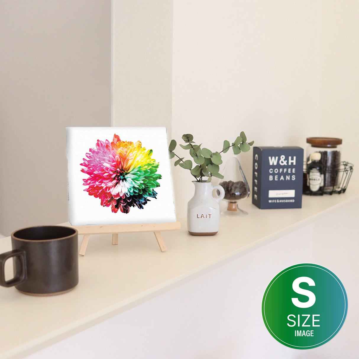 花のアートパネル インテリア雑貨 アートパネル キャンバス カラフル poht-2205-25