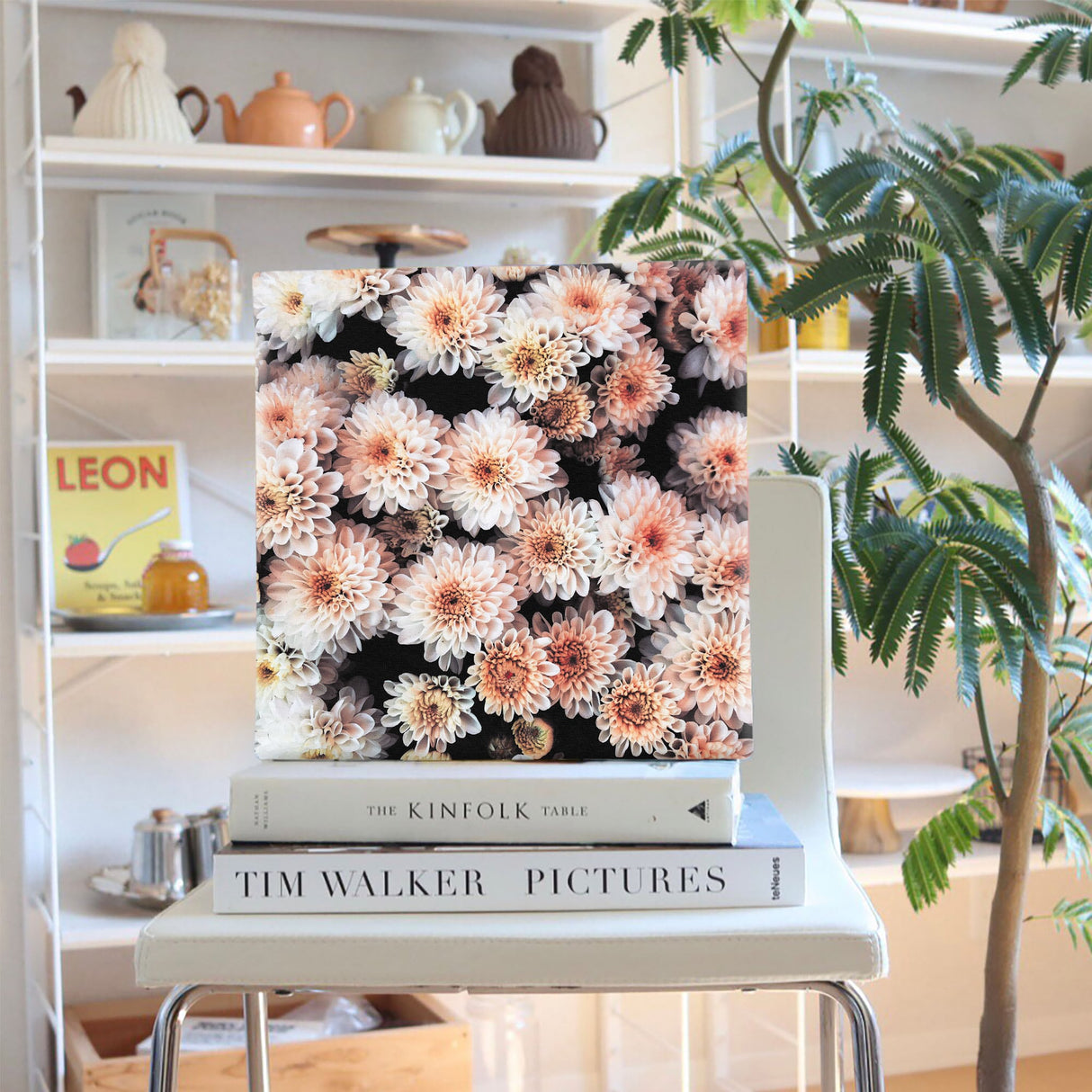 花のアートパネル インテリア雑貨 アートパネル キャンバス ピンク poht-2205-27