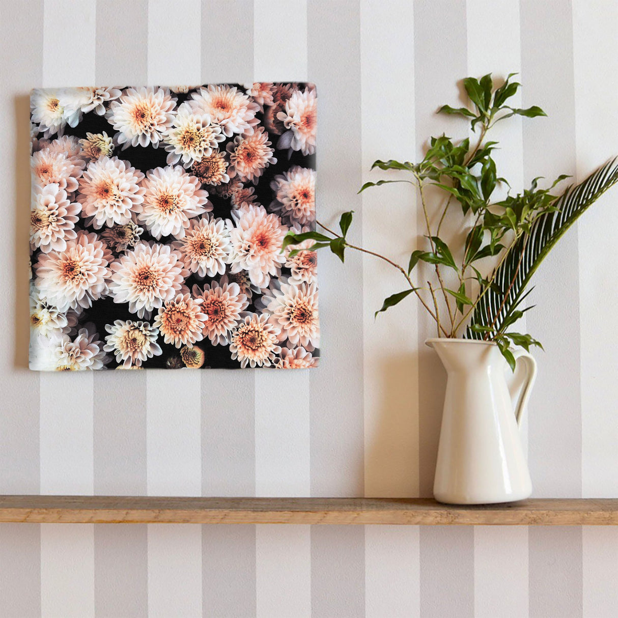 花のアートパネル インテリア雑貨 アートパネル キャンバス ピンク poht-2205-27