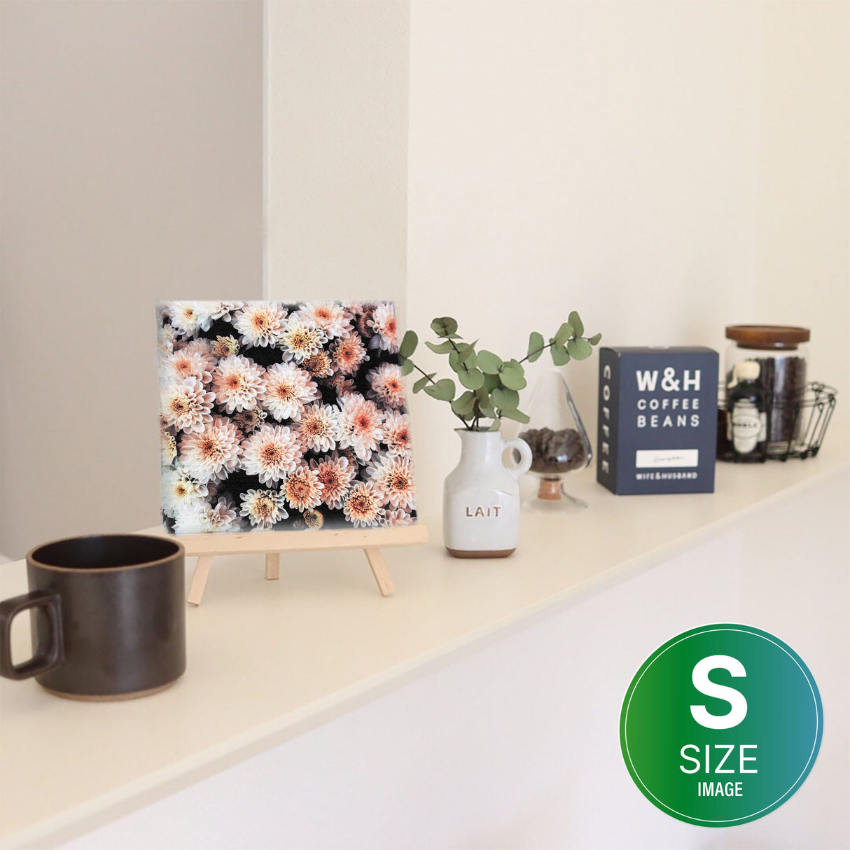 花のアートパネル インテリア雑貨 アートパネル キャンバス ピンク poht-2205-27