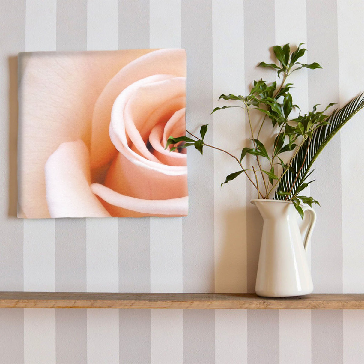 Floral Fabric Board Interior Goods Art Panel Canvas Pink poht-2205-28