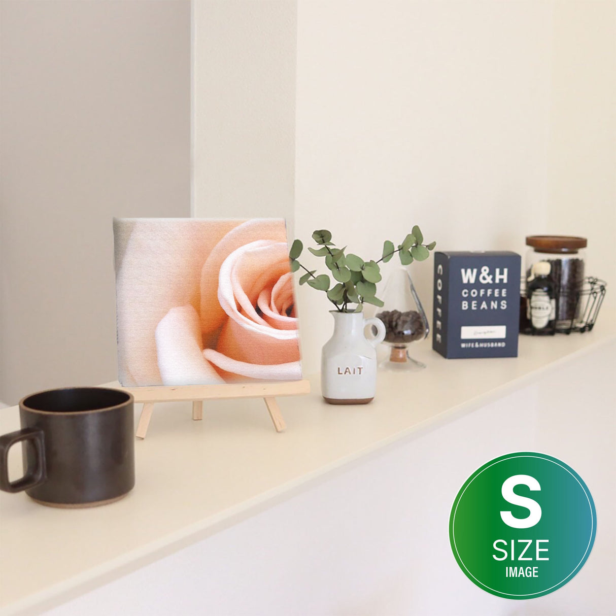 Floral Fabric Board Interior Goods Art Panel Canvas Pink poht-2205-28