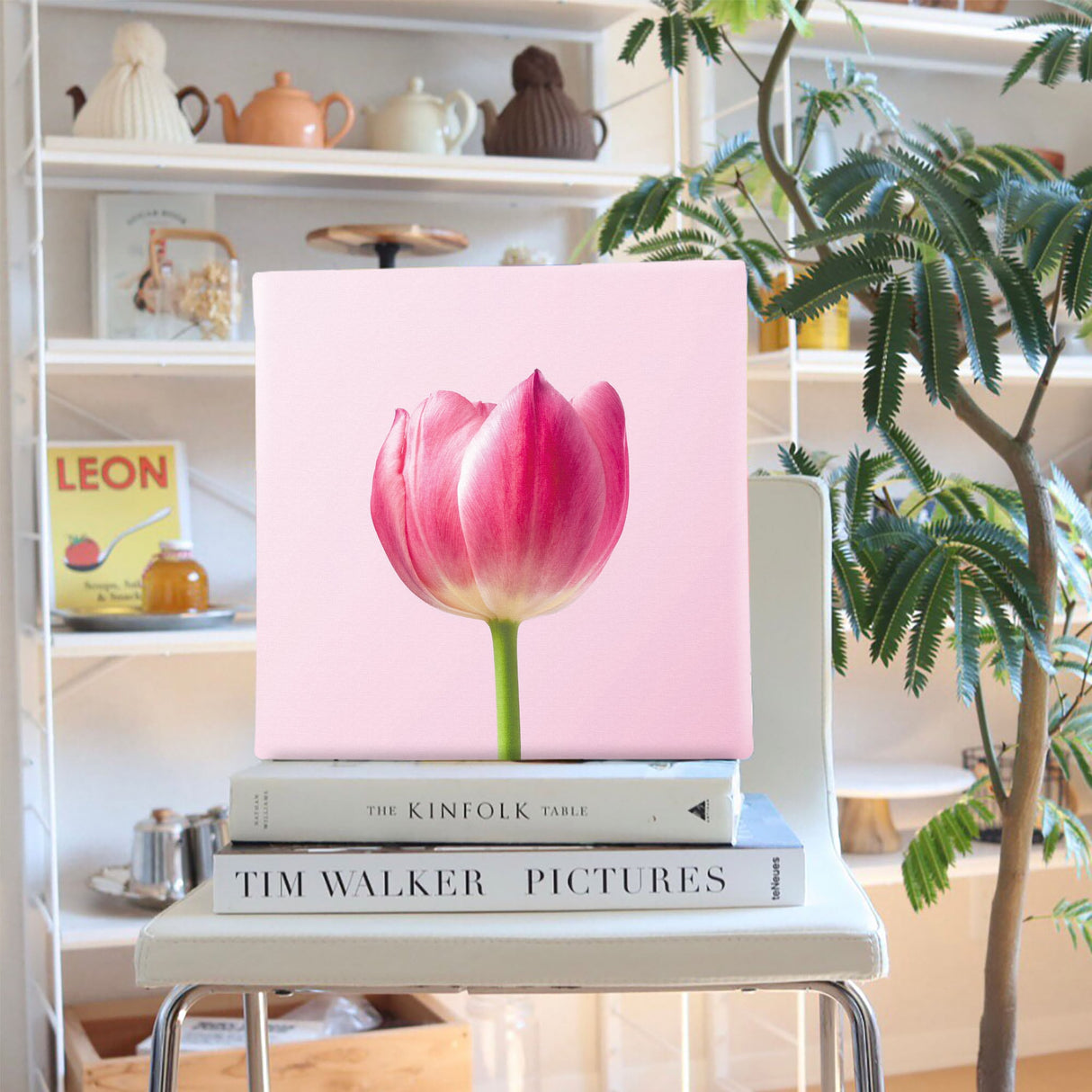 花のファブリックボード インテリア雑貨 アートパネル キャンバス ピンク poht-2205-30