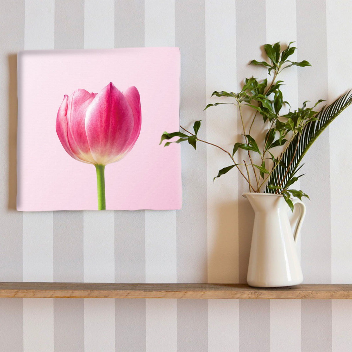 花のファブリックボード インテリア雑貨 アートパネル キャンバス ピンク poht-2205-30