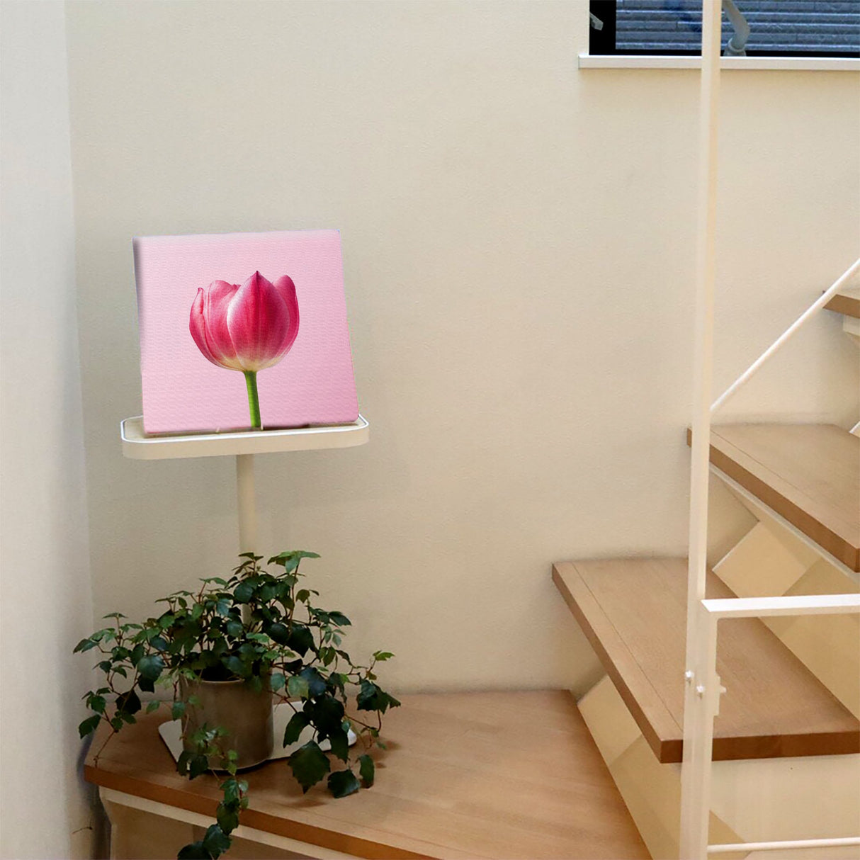 花のファブリックボード インテリア雑貨 アートパネル キャンバス ピンク poht-2205-30