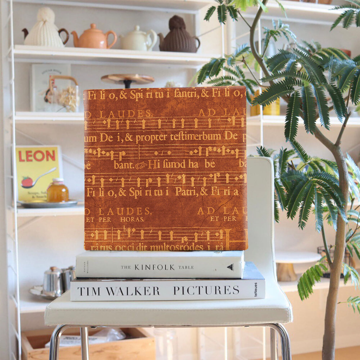 楽譜モチーフのインテリア、ファブリックパネル 壁掛け アート pop-0012